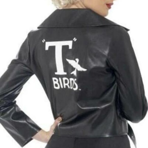Grease Jackets & Blazers - Grease T Birds Black Jacket Halloween Costume